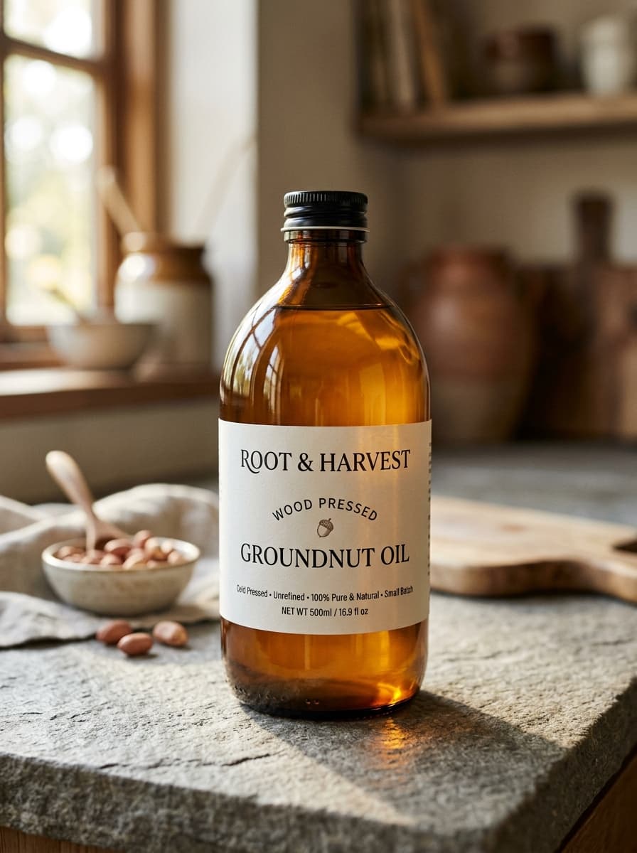 Wood Pressed Groundnut Oil