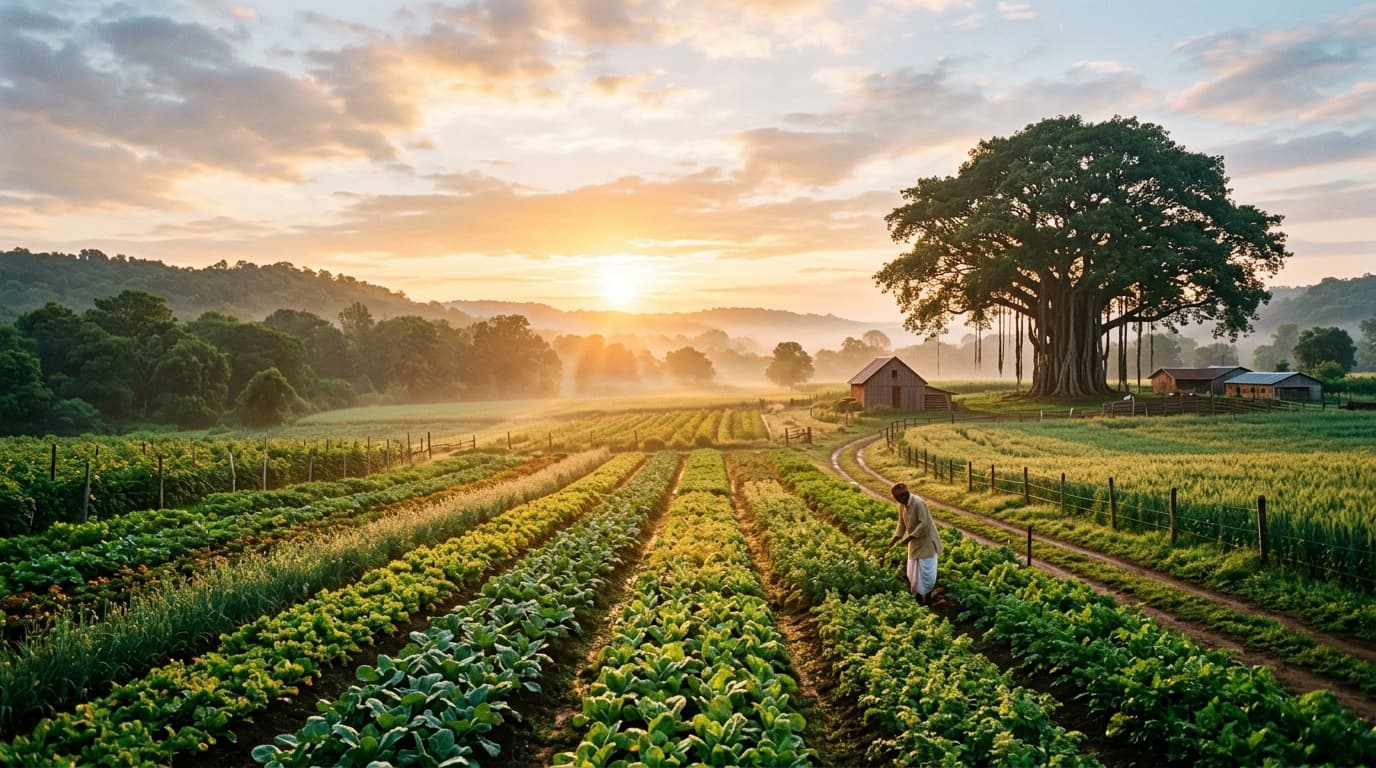 Agricultural Soil and Sunlight