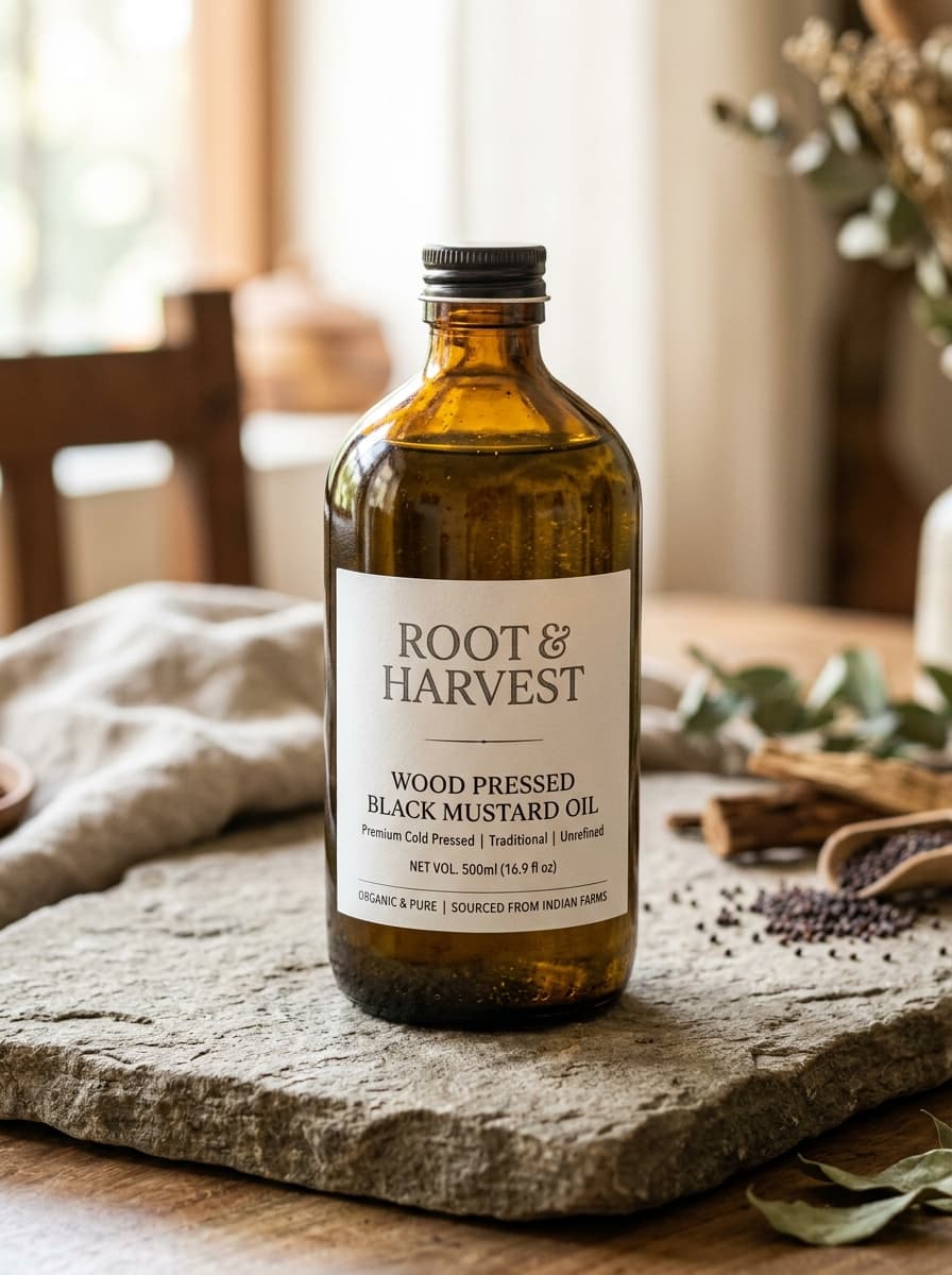 Wood Pressed Black Mustard Oil